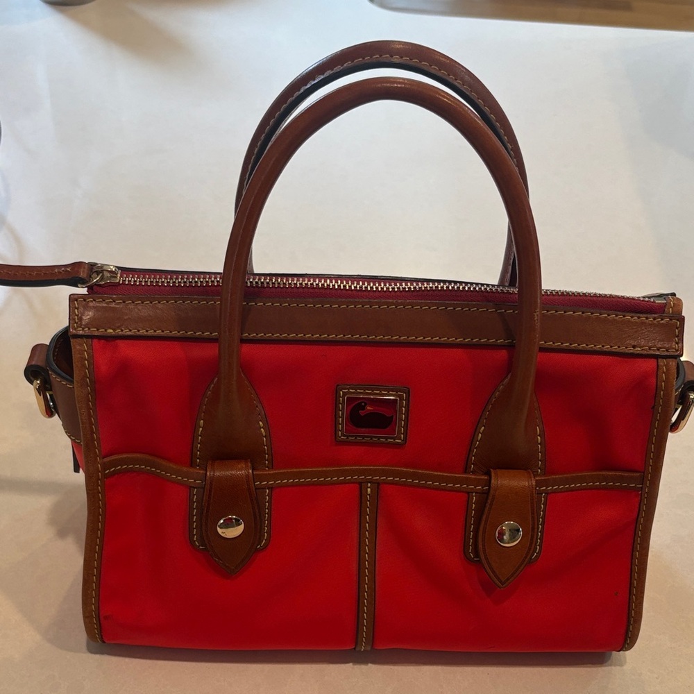 Dooney & Bourke Red "Wayfarer" Satchel Crossbody Bag